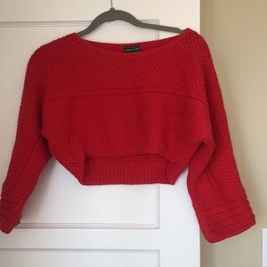 Knitred crop top sweater